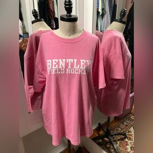 Gildan- Bentley Field Hockey Pink Graphic Tee, Women’s Size Large